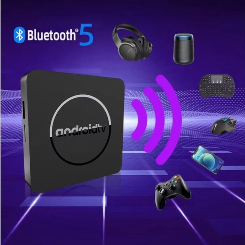 Bluetooth de Q1 ATV H313 8K 2GB/16GB Android 13 Preto - Android TV