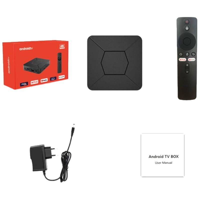 Contenu de la boîte Q5 iATV H313 2GB/8GB Dual Wifi Voice Control Android 10 - Android TV