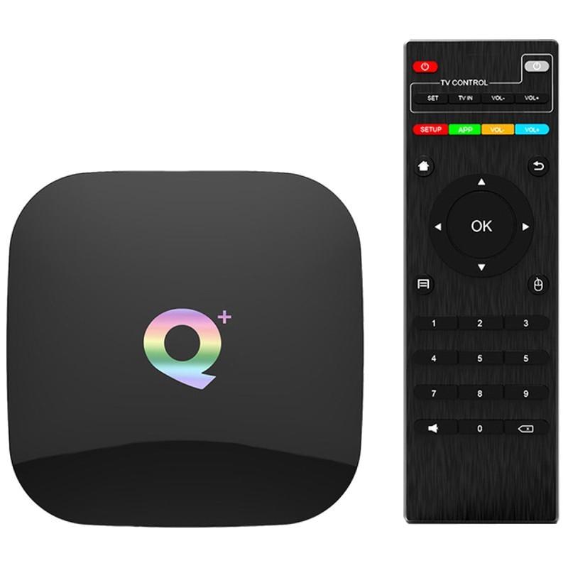Android TVQ Plus H6 2GB/16GB Android 9.0 avec sa télécommande