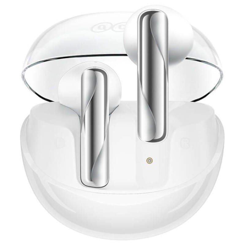 Frontal de QCY AilyBuds Clear T32 Blanco - Auriculares Bluetooth
