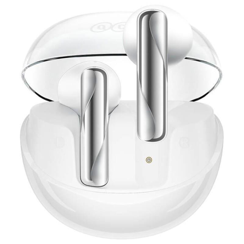 Frontal de QCY AilyBuds Clear T32 Blanco - Auriculares Bluetooth