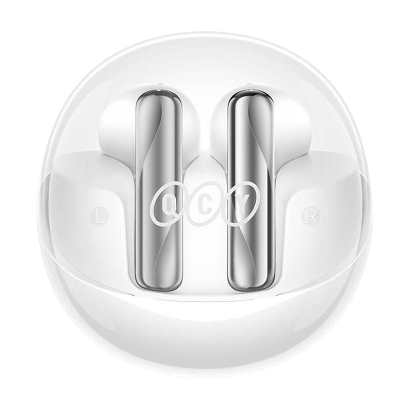 QCY AilyBuds Clear T32 Branco - Auriculares Bluetooth
