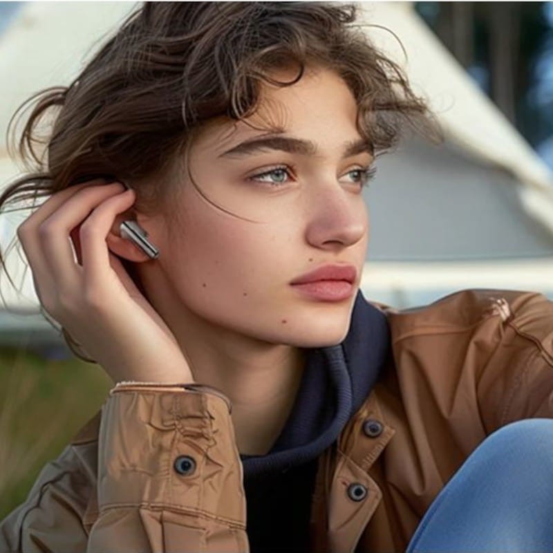 Cómodos de QCY AilyBuds Clear T32 Blanco - Auriculares Bluetooth