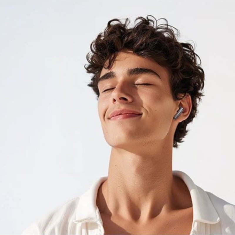 Potente QCY AilyBuds Clear T32 Púrpura - Auriculares Bluetooth