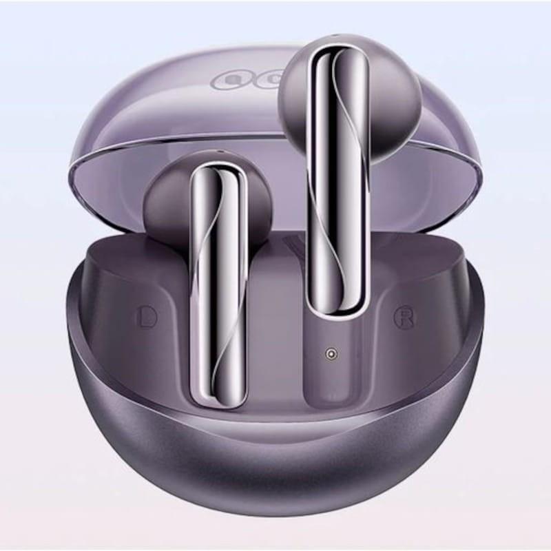 TWS de QCY AilyBuds Clear T32 Púrpura - Auriculares Bluetooth