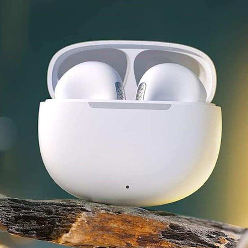QCY T20 AilyPods - Auriculares Bluetooth Blanco Sobre roca