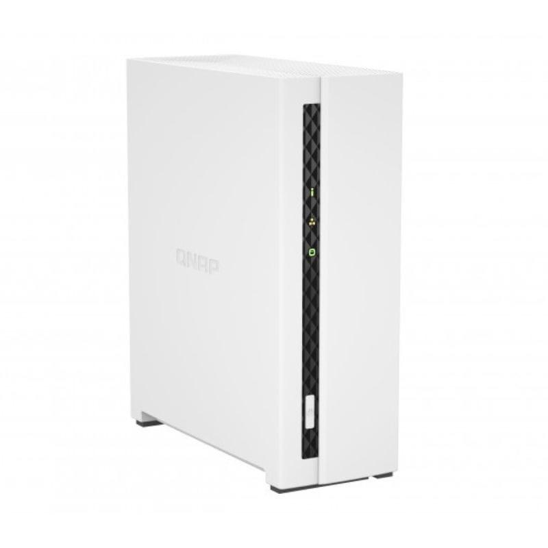 QNAP TS-133  Blanco - Servidor de almacenamiento NAS detalle del lateral izquierdo