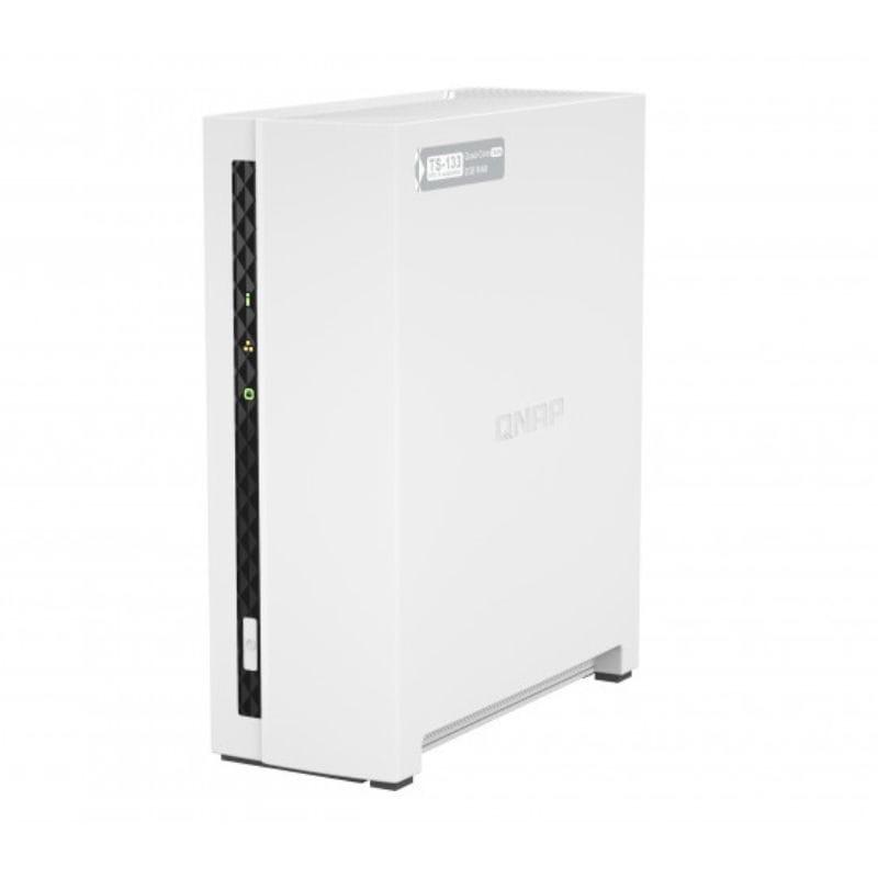 QNAP TS-133  Blanco - Servidor de almacenamiento NAS lateral derecho