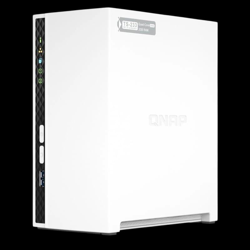 QNAP TS-233 Blanco - Servidor de almacenamiento NAS