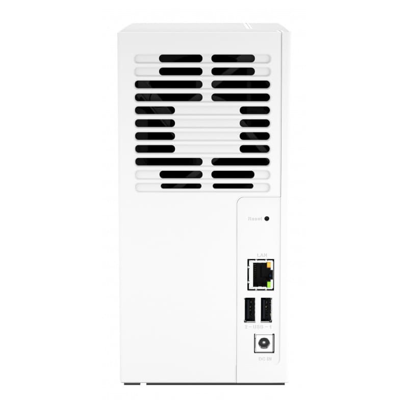 QNAP TS-233 Blanco - Servidor de almacenamiento NAS imagen trasera