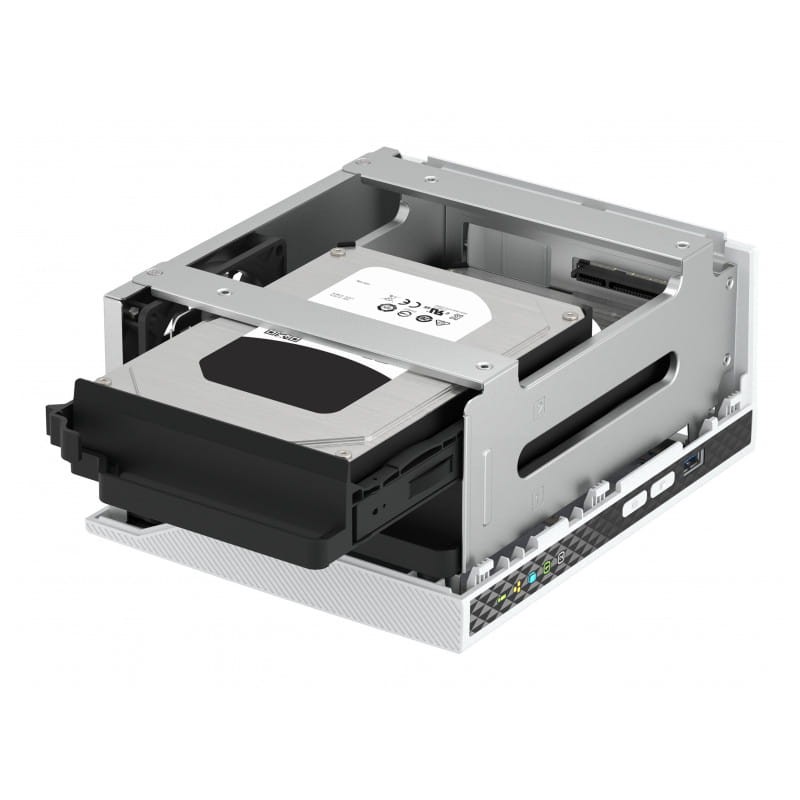QNAP TS-233 Blanco - Servidor de almacenamiento NAS detalle
