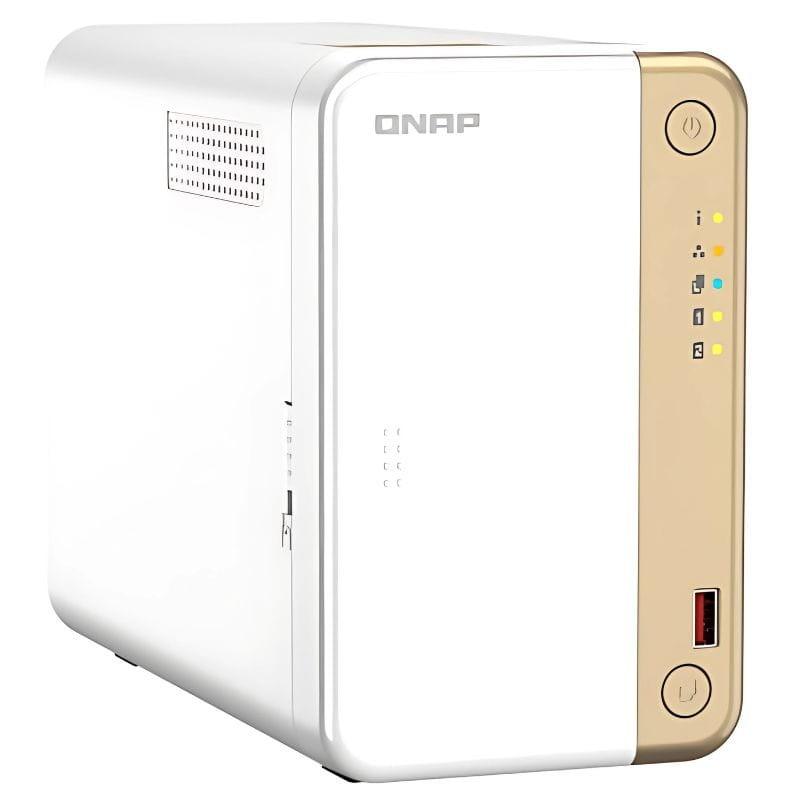 QNAP TS-262 Gold, White - Serveur de stockage image de gauche