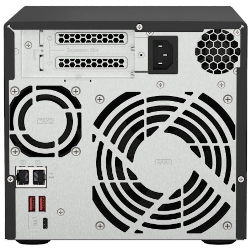 QNAP TS-473A Servidor NAS Negro - Trasera