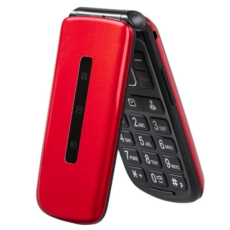 Qubo P210NW 32MB/32MB Vermelho - Telemóvel - capa flip