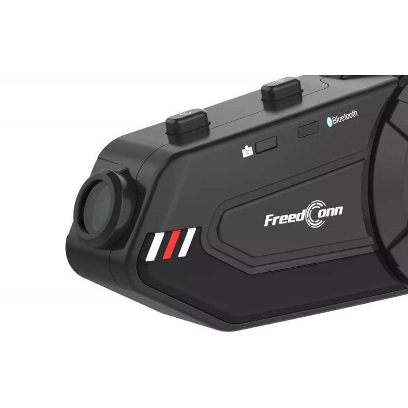  Freedconn R1 PLUS E Preto - Intercomunicador para motociclos - detalhe do botão da câmara