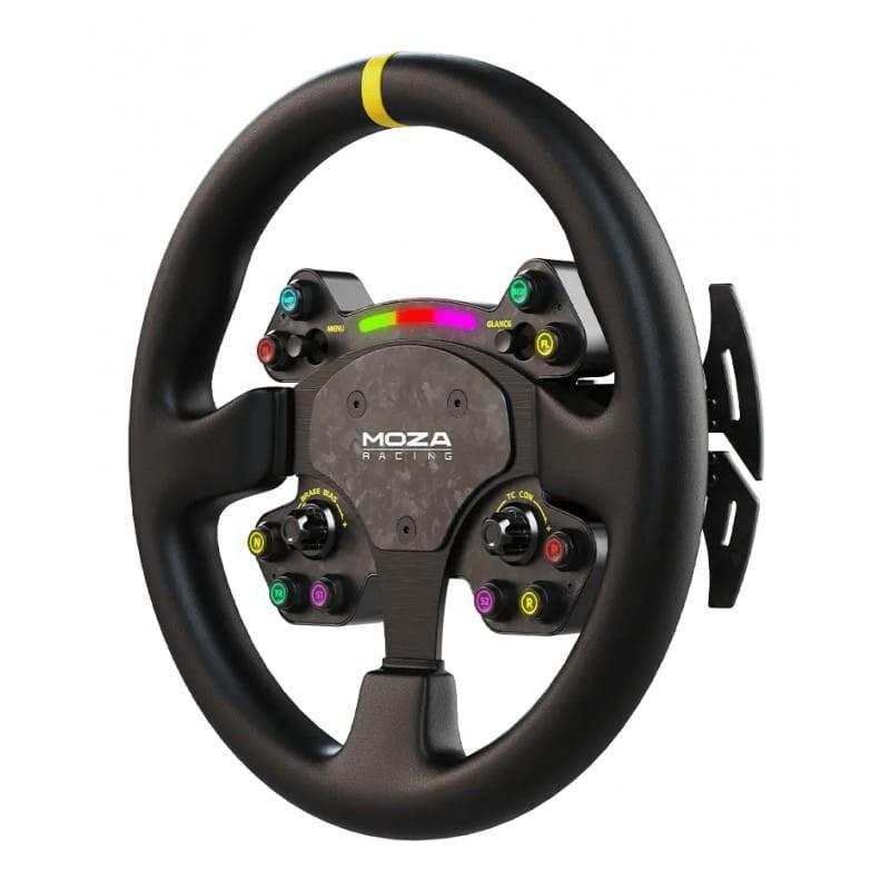 Moza Racing RS025 Negro - Volante PC imagen de lado