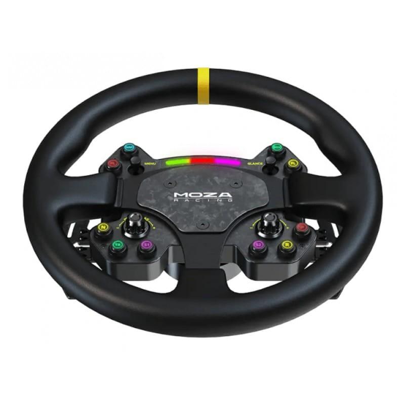 Moza Racing RS025 Negro - Volante PC imagen cenital