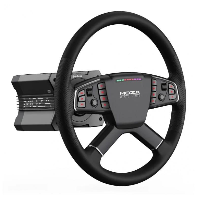 Moza Racing TSW Truck Wheel Negro - Volante PC imagen de lado