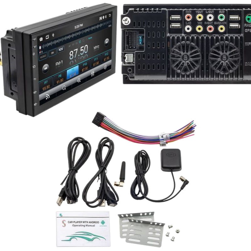 Autorradio 2 DIN S-072C 2GB/32GB 7 USB Carplay Android - Contenido