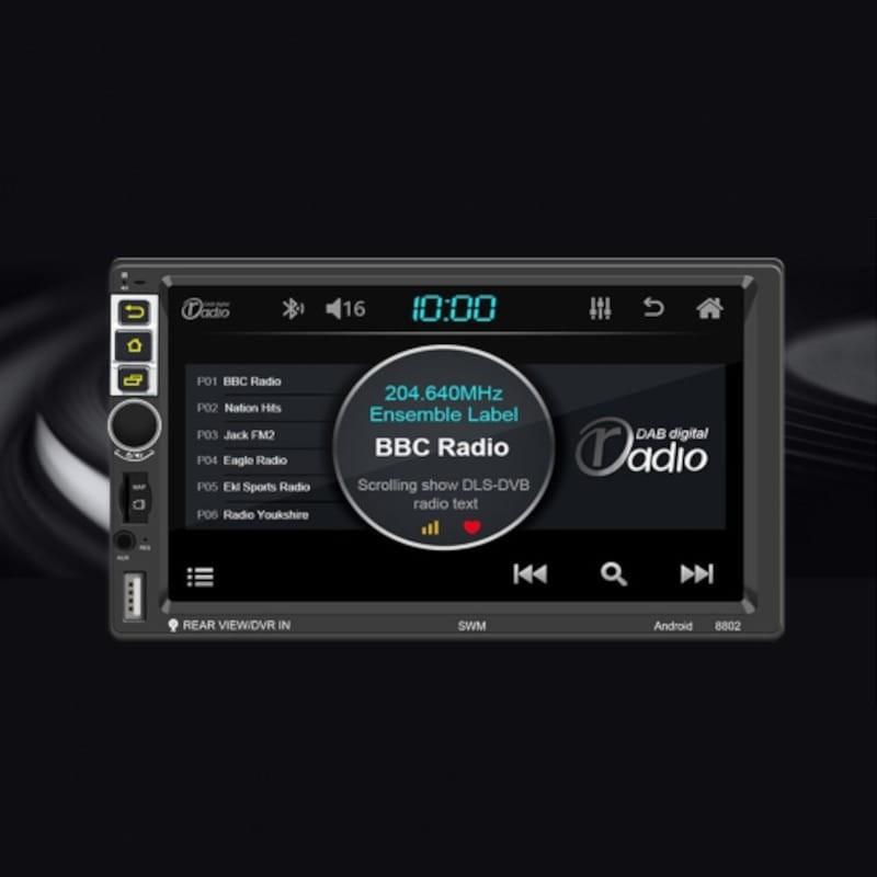Autoradio 2 DIN S-8802C 2GB/64GB GPS MirrorLink WiFi Negro - Adaptable