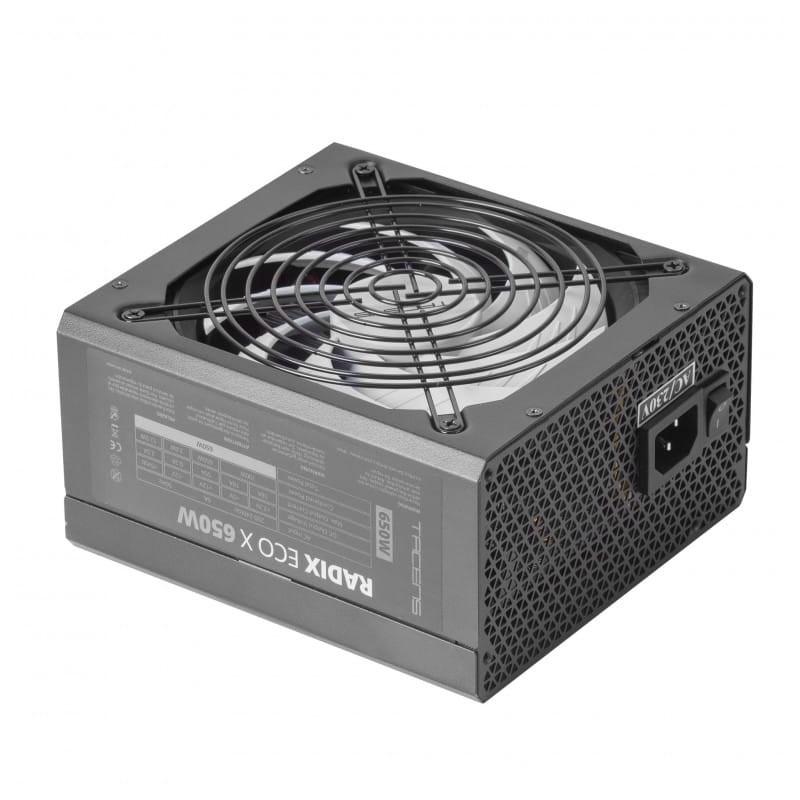 Tacens Radix Eco X650 650W Preto - Vista lateral da fonte de alimentação