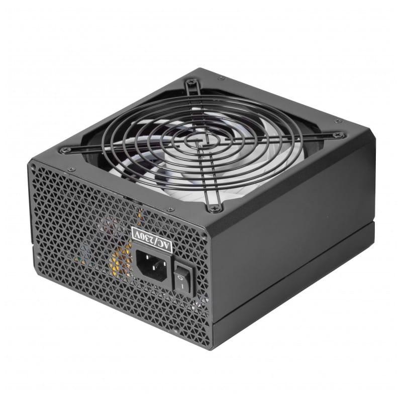 Tacens Radix Eco X650 650W Preto - Vista lateral da fonte de alimentação sem cabo