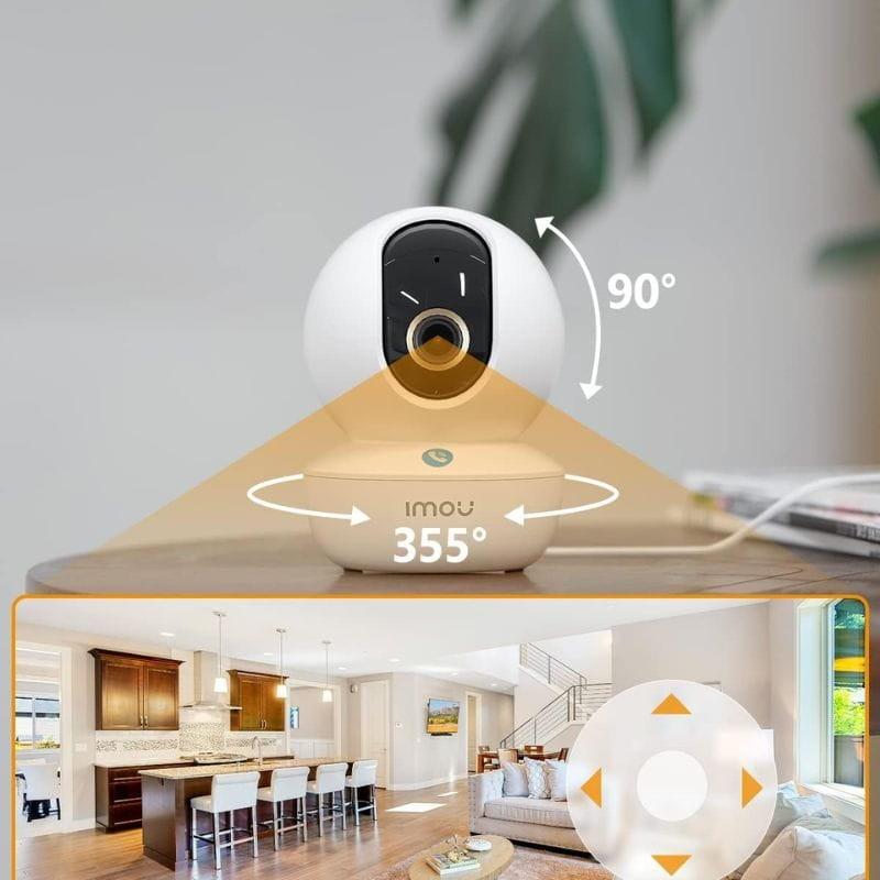 Imou Ranger RC 5MP 3K WiFi Visión Nocturna - Cámara de Seguridad ángulos de giro