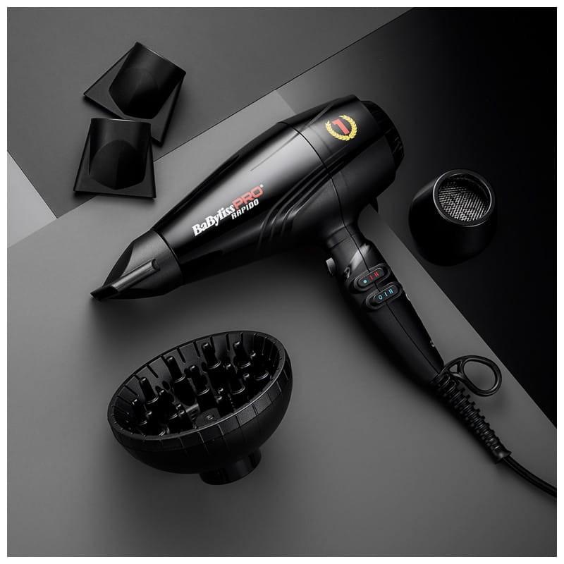 BaByliss RAPIDO DRYER  2200 W Negro - Secador imagen con accesorios
