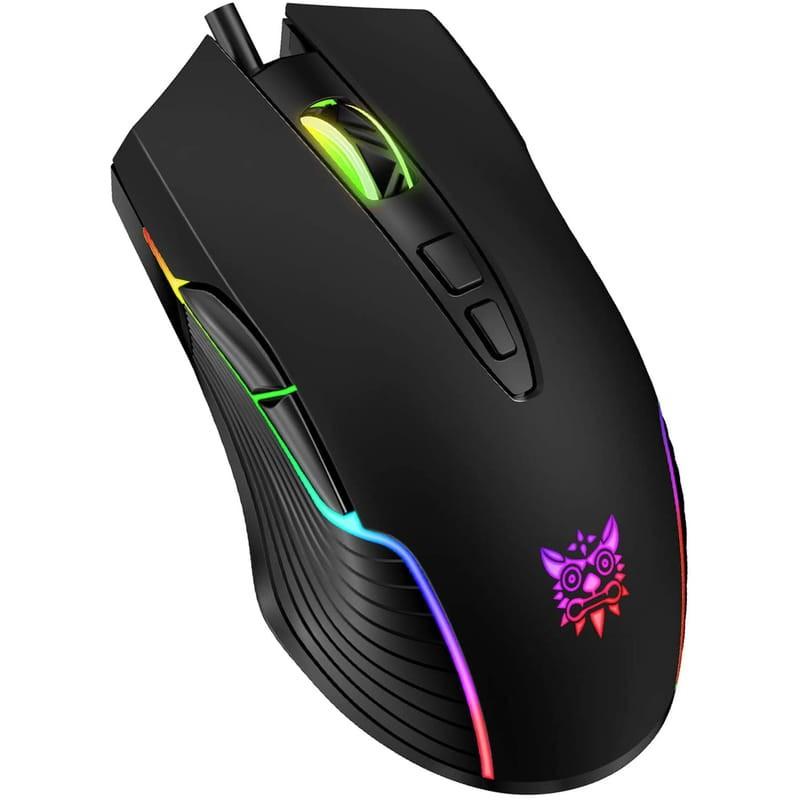 Ratón Gaming Onikuma CW905 Negro 6400 DPI - Lateral