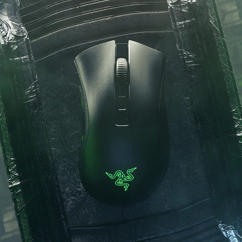 Rato Gaming Razer Deathadder V2 Pro Wireless - Luzes