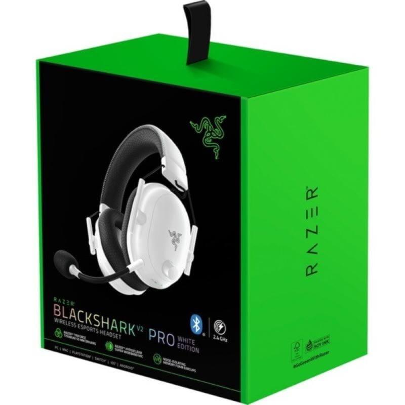 Boîte des casques Razer Blackshark V2 Pro Bluetooth Son 7.1 Blanc