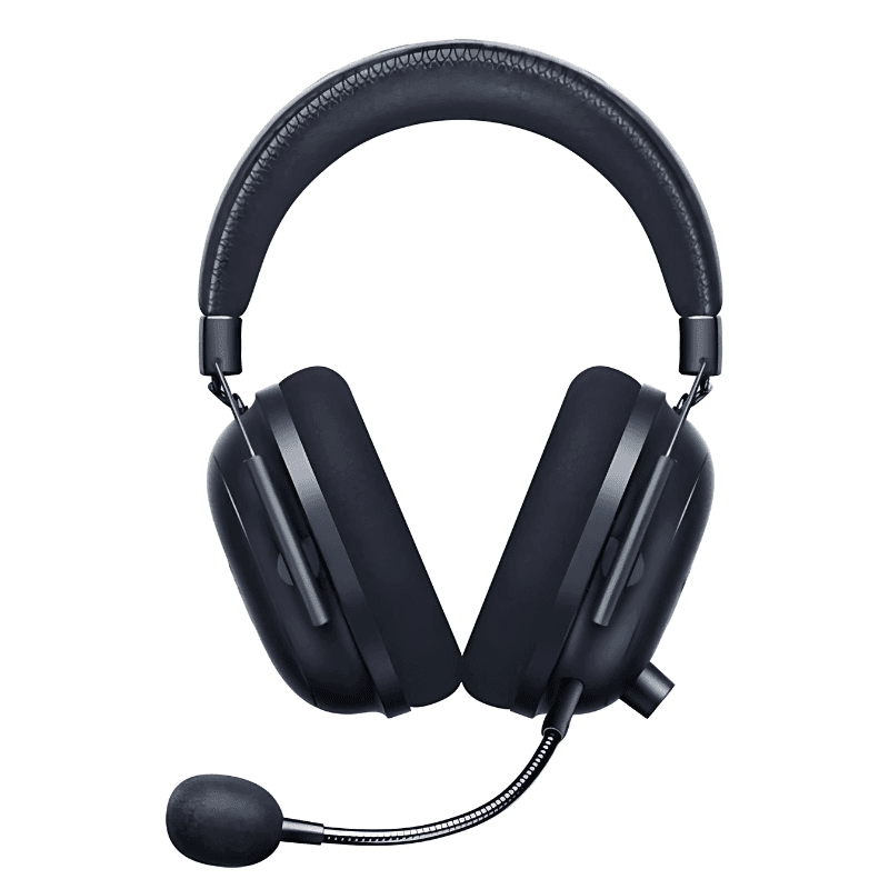 Vista frontal de los Auriculares Razer Blackshark V2 Pro Bluetooth Sonido 7.1 Negro