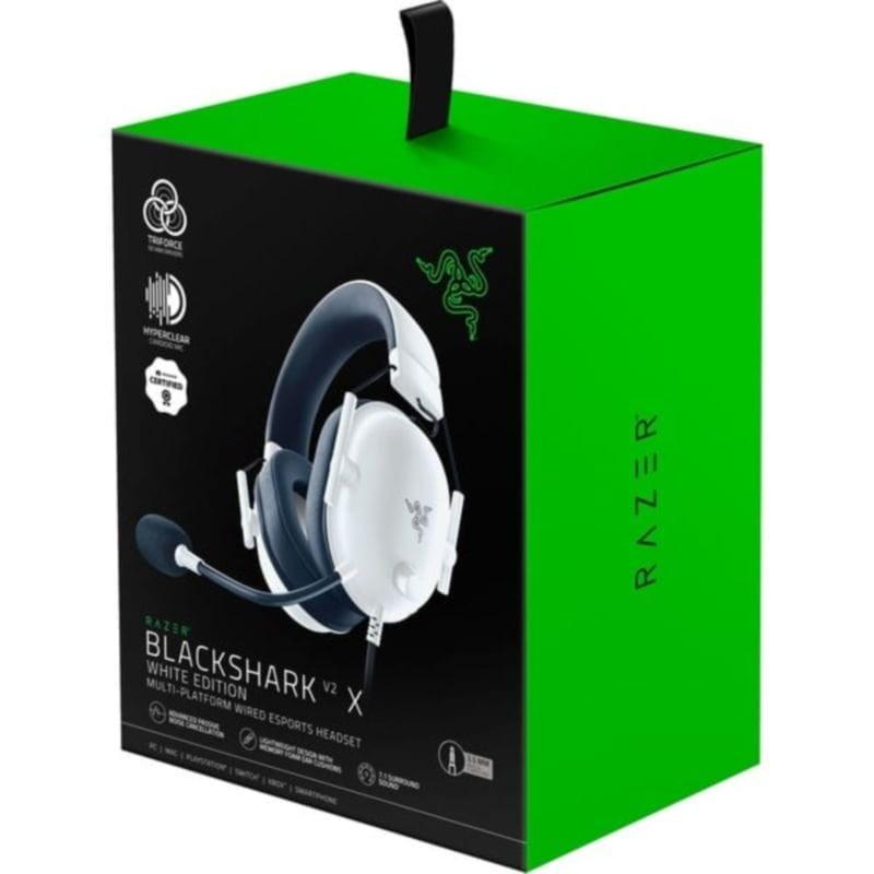 Caja de los Auriculares Gaming Razer BlackShark V2 X Blanco