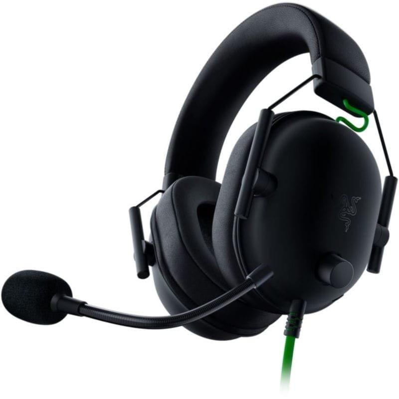 Razer Blackshark V2 X Annulation de Bruit Noir/Vert avec microphone