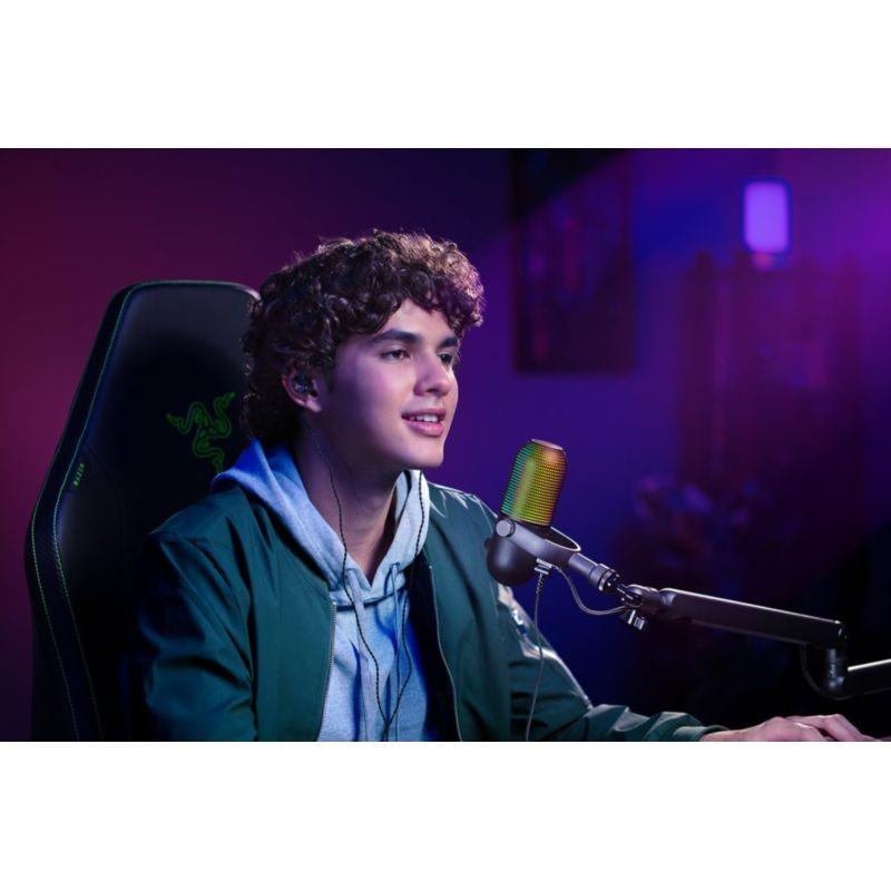 Micrófono Razer Seiren V3 Chroma Negro con Limitador de ganancia digital y amortiguador incorporado