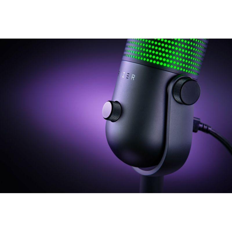 Micrófono Razer Seiren V3 Chroma Negro con personalización Razer Synapse
