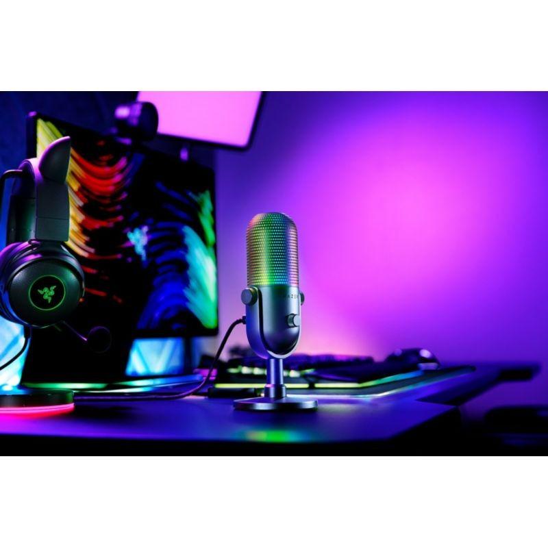 Micrófono Razer Seiren V3 Chroma Negro con ensibilidad 110 dB 