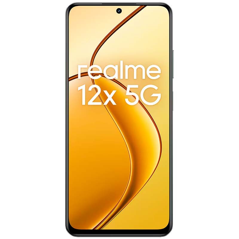 vue frontale du Téléphone mobile Realme 12X 5G 6GB/128GB Noir