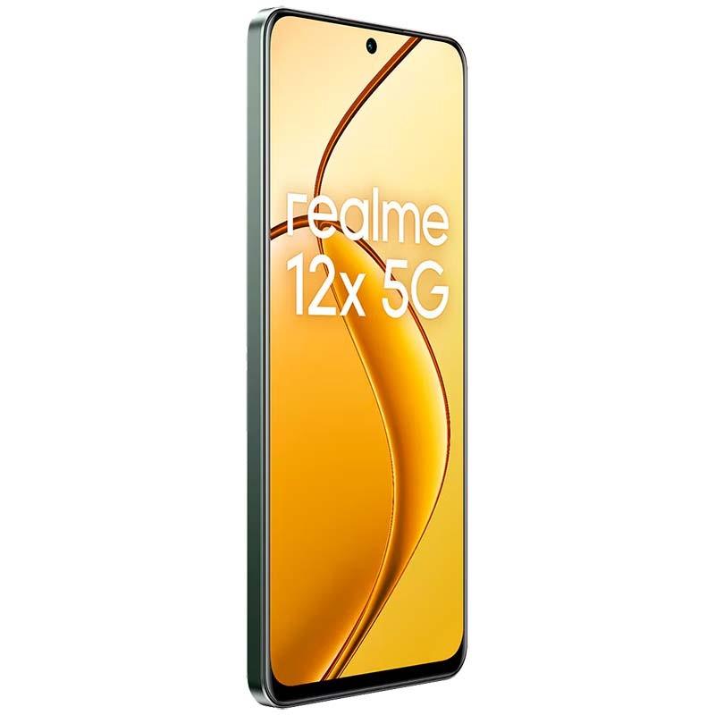 vue frontale et latérale du Téléphone mobile Realme 12X 5G 6GB/128GB Noir