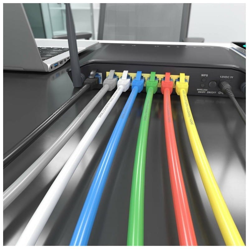 Cable de Red RJ45 Cat6 UTP CCA AWG26 hasta 1000Mbps 2m Aisens A135-0777 Gris en varios colores