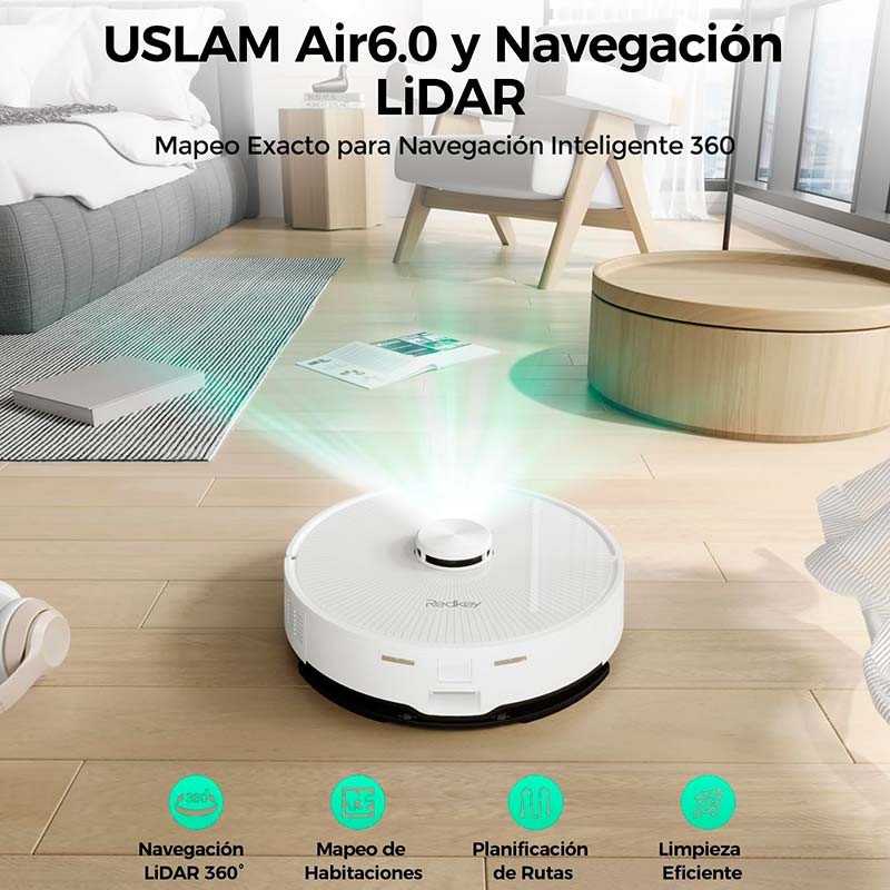 RedKey R10 Blanco - navegación láser LiDAR