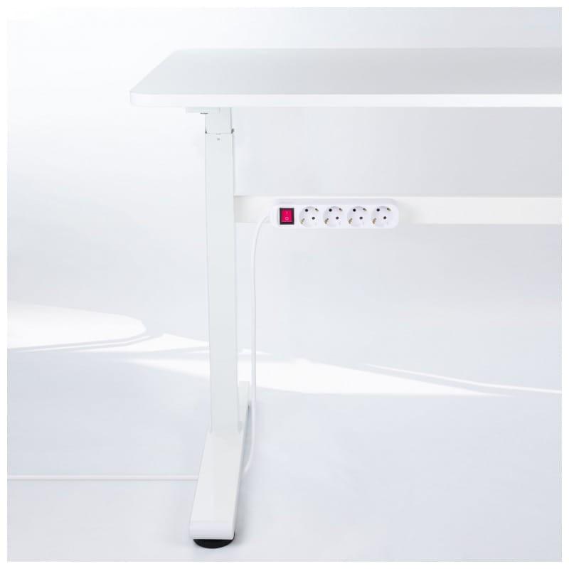 Régua de alimentação de 4 tomadas Nanocable com interruptor 1.4m Branco, 1,4 metros de cabo