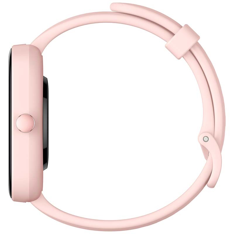 lateral derecho del Amazfit Bip 3 Pro Rosa