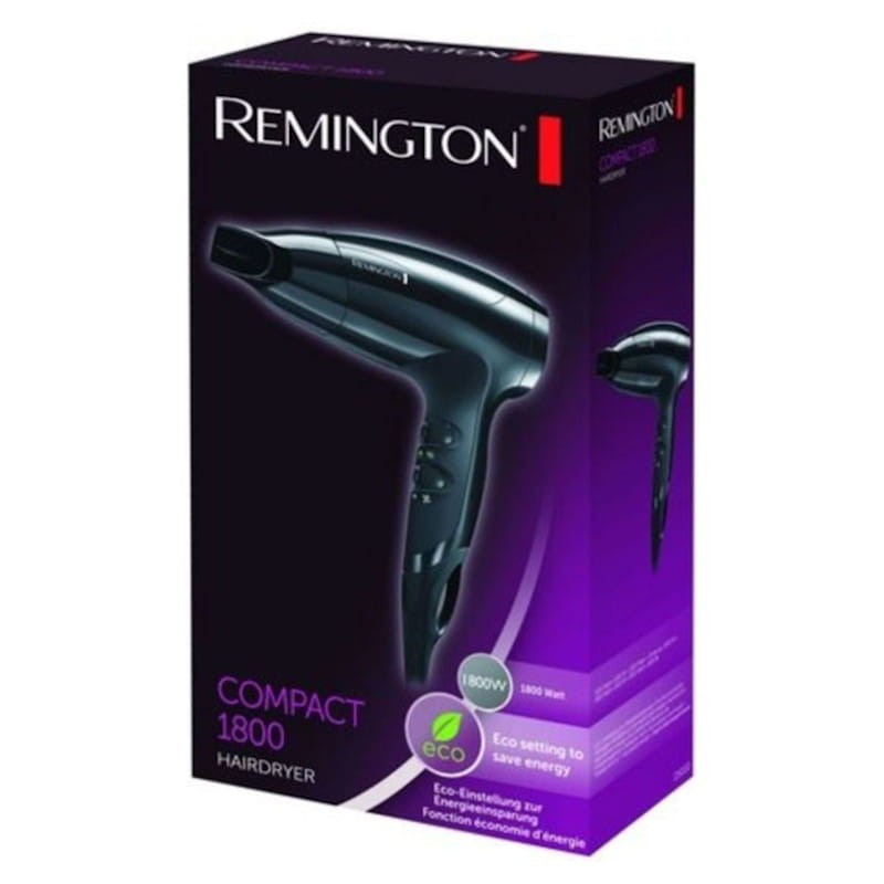 Caja del Secador de pelo Remington D5000 1800W Negro