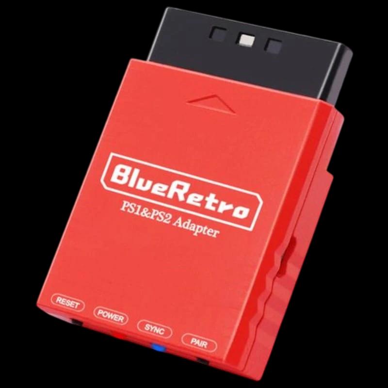 RetroScaler BlueRetro PS1, PS2, PS4, PS5, Nintendo Switch Vermelho - Adaptador Gamepad