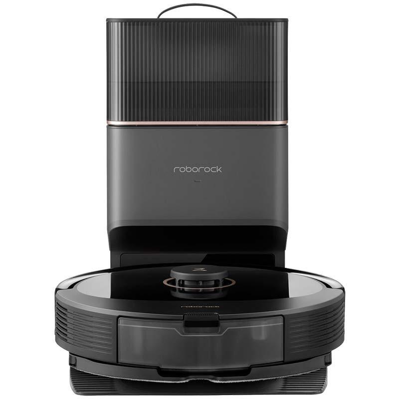 vista frontal del Aspirador Robot Roborock Q8 Max+ Negro
