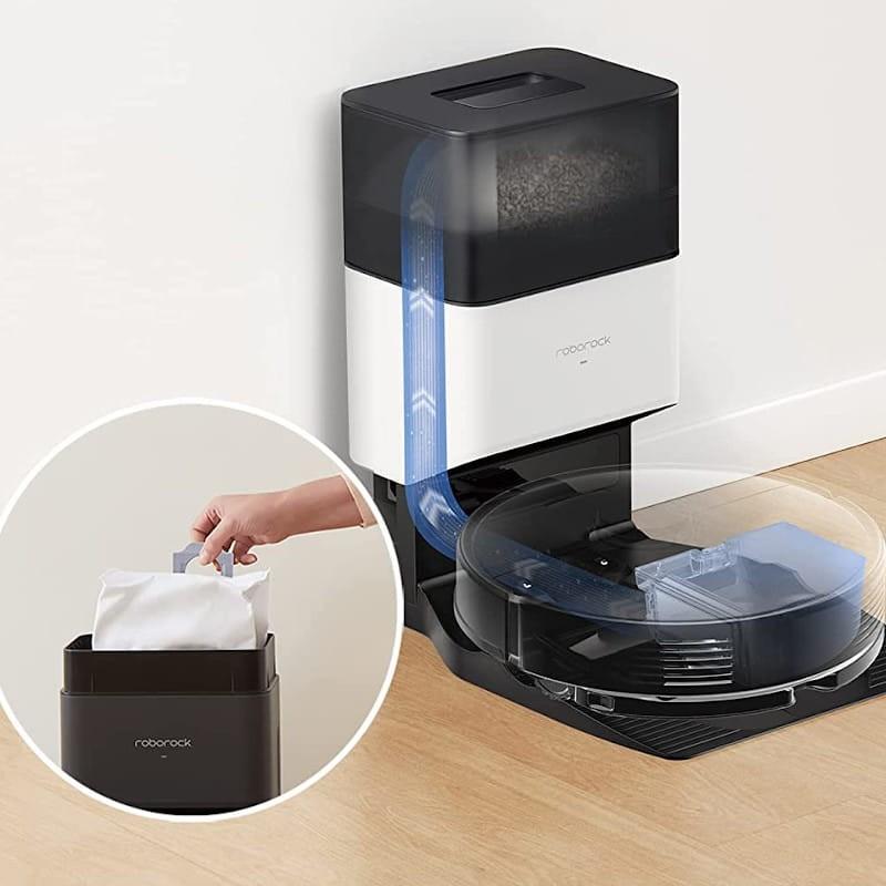 Roborock Q7 Max Plus Blanco + Base de autovaciado - Aspirador Robot - Limpieza
