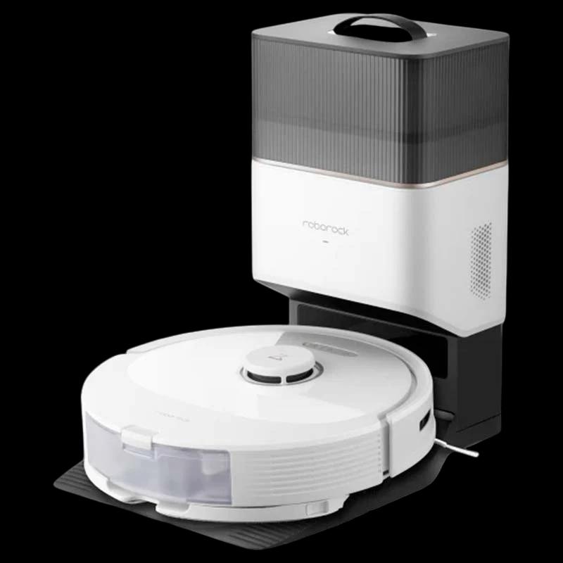 Roborock Q8 Max Plus Blanc + Base auto-vidante - Aspirateur Robot