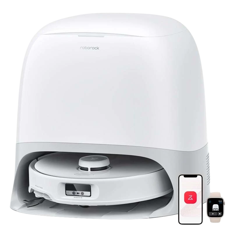 Roborock Qrevo Curv Blanco con Base de autolimpieza - Aspirador Robot