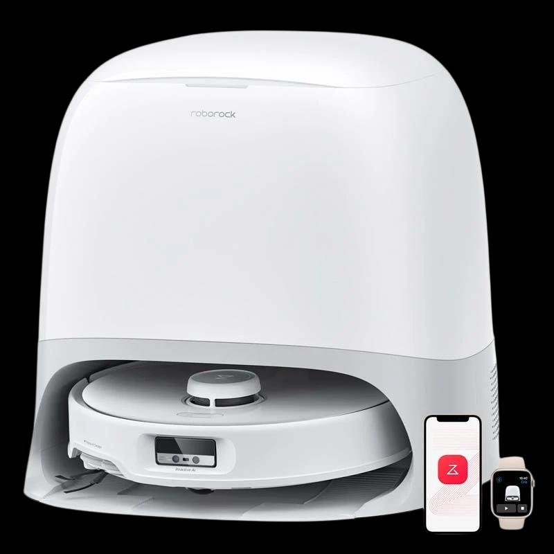 Roborock Qrevo Curv Blanco con Base de autolimpieza - Aspirador Robot